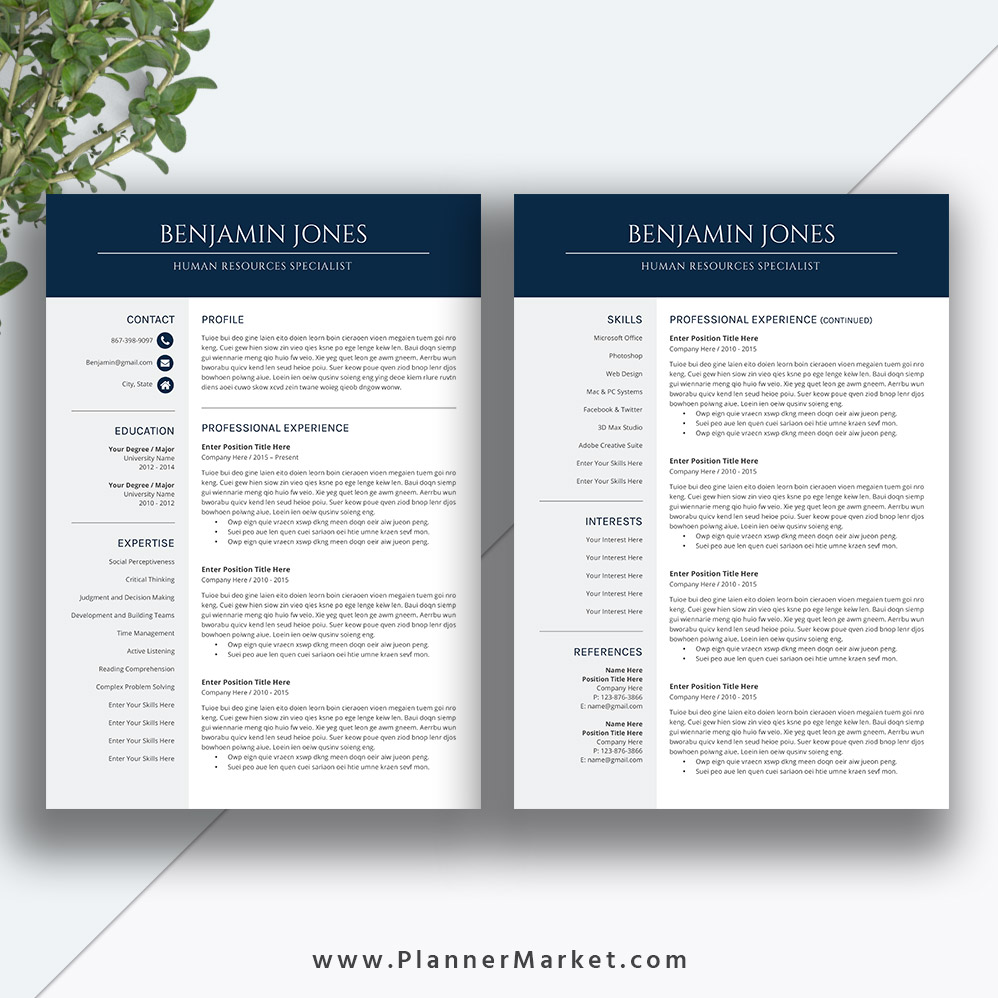 professional and irresistible ms word resume bundle    curriculum vitae for digital download to