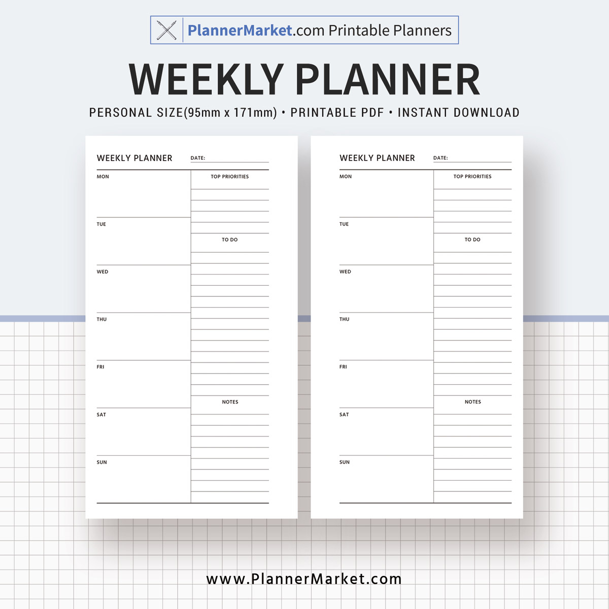 minimalist-weekly-planner-weekly-schedule-weekly-agenda-personal-size-printable-planner